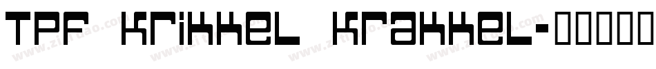 TPF Krikkel Krakkel字体转换